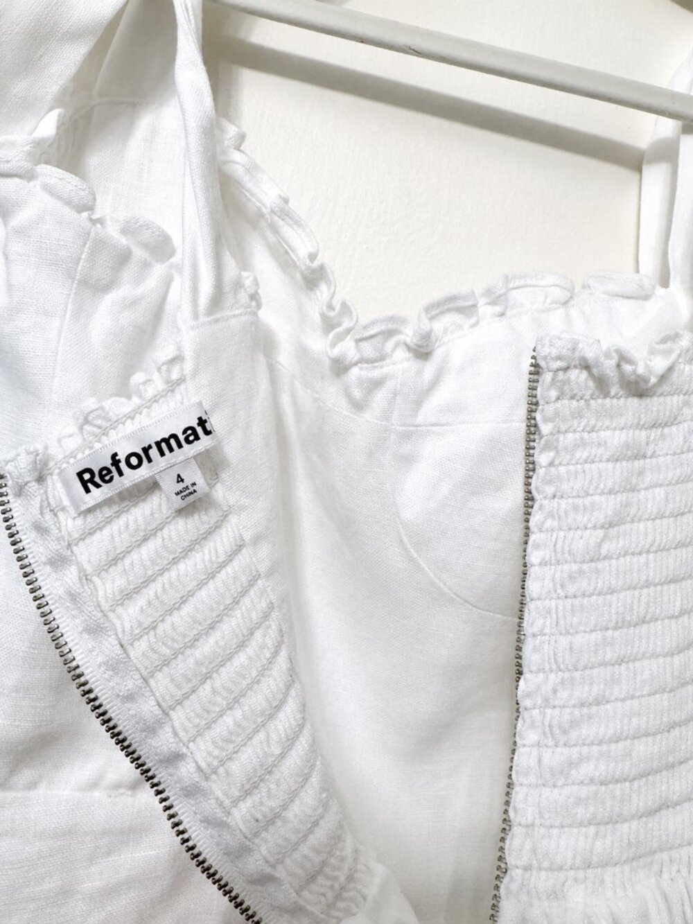 Reformation White Linen Dress - Picture 6 of 6